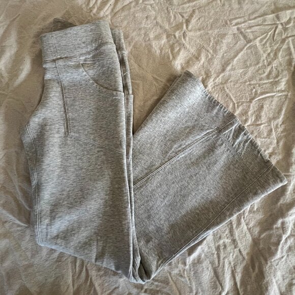 FP Movement by Free People Thick Flare Leggings Pima Cotton Gray XS - Picture 1 of 7